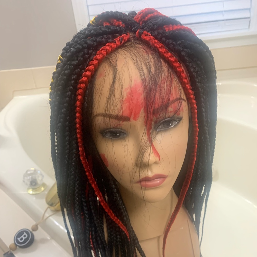 Box braid wig